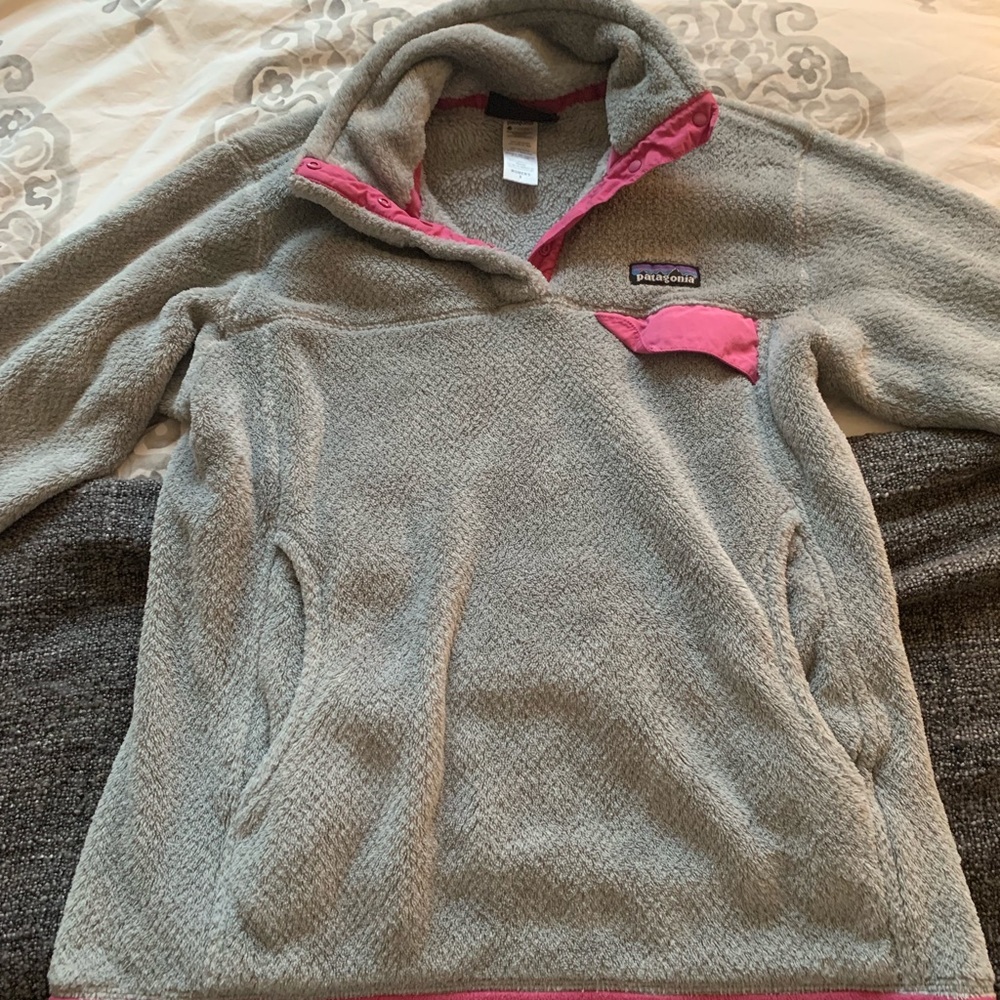 Patagonia Grey Re-Tool Snap-T Fleece Pullover